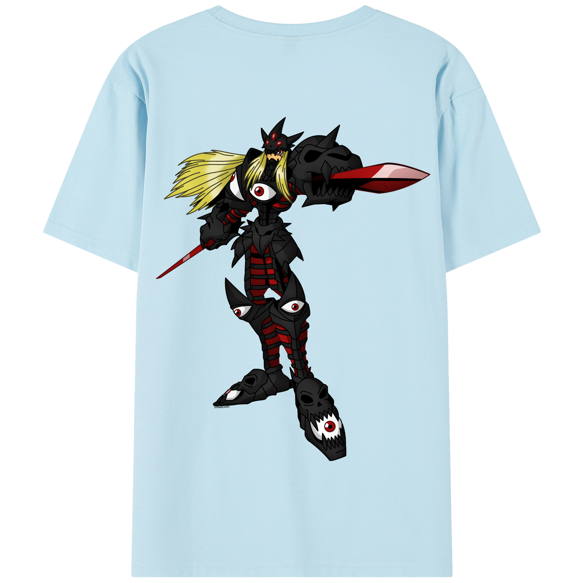（画像用） Digimon デジタルモンスター/デジモン 綿100％半袖Tシャツ（背面プリント）